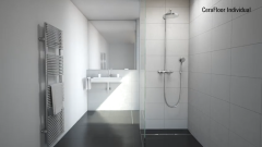 Montaż listwy odpływowej CeraFloor Individual + DallFlex