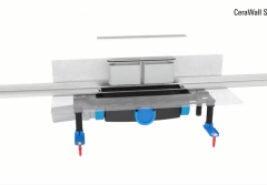 Montowanie listwy odpływowej CeraWall Select z DallFlex