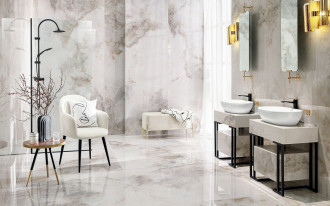 Nowa kolekcja płyt wielkoformatowych Onice Ceramiki Tubądzin