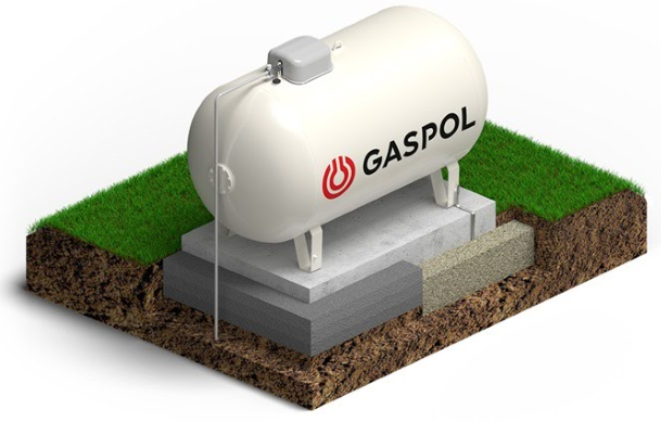  Zbiornik naziemny na gaz płynny o pojemności 2700 l 