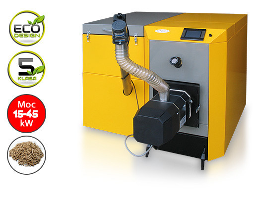Kotły typu Bio-max Plus o mocach: 15; 20; 25; 30 oraz 45kW