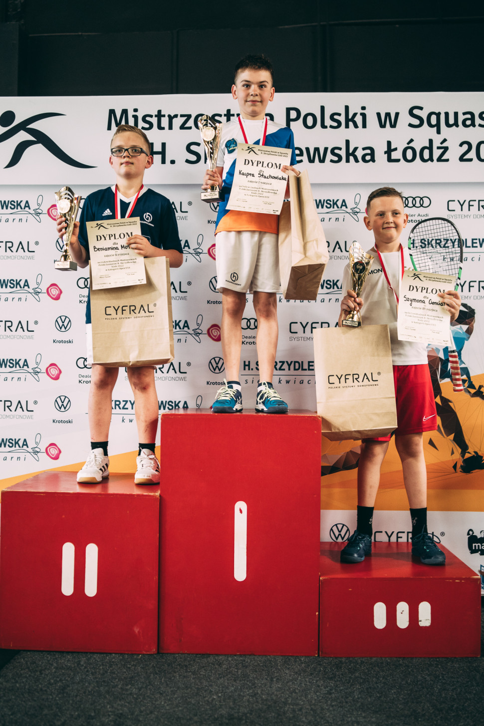 Pierwsze 3 miejsca na podium w Mistrzostwach Polski Juniorów w Squasha w Łodzi