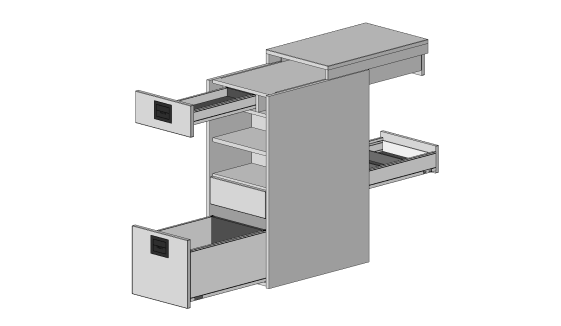 Mobilna szafka biurowa