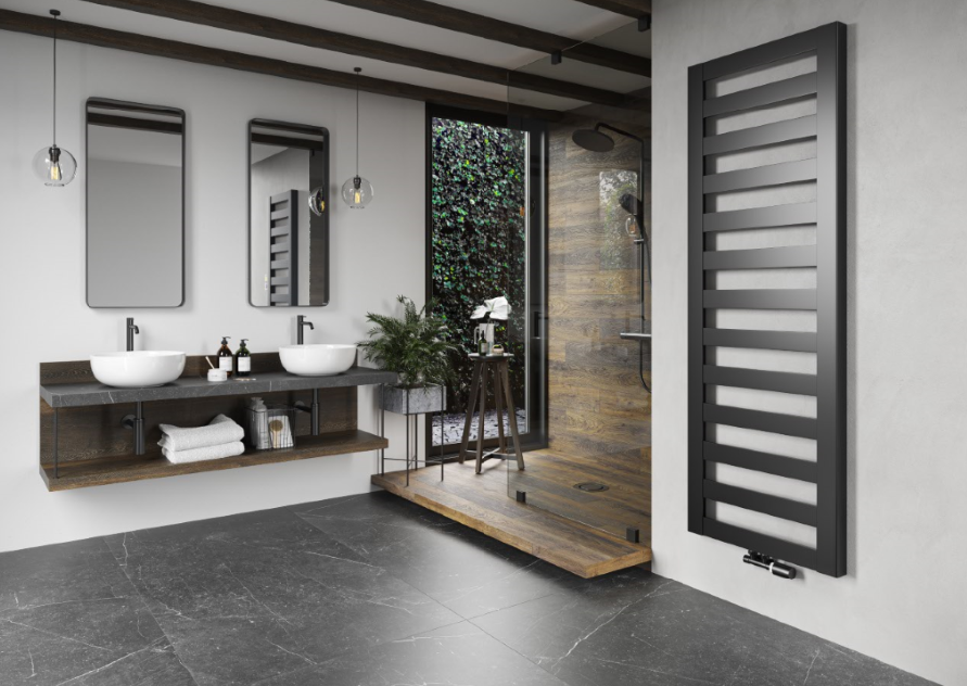 Grzejnik RASP sprawdzi się w modernistycznych, nowoczesnych i loftowych wnętrzach.