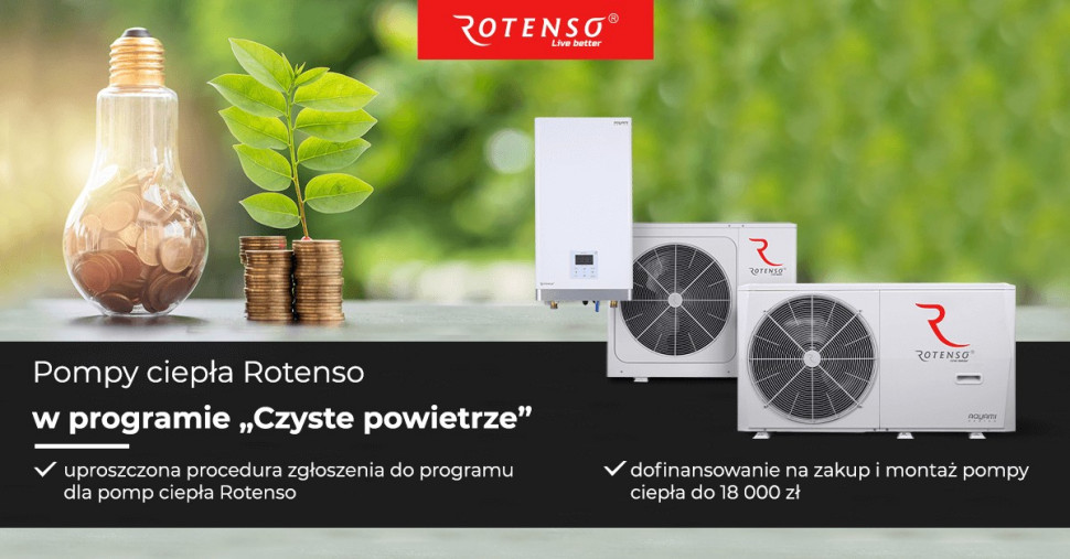 Rotenso heat pumps in the Clean Air program