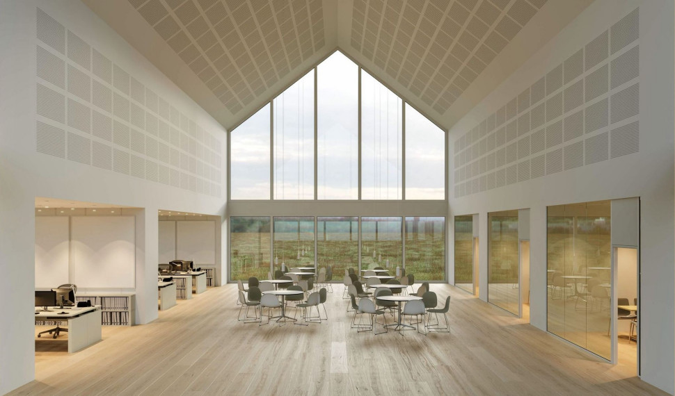 Kantyna zabudowana płytami Rigips Gyptone® BIG z perforacją Quattro