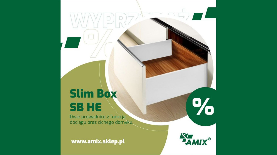 Zestawy do szuflad Slim Box SE HE marki Amix w promocyjnych cenach