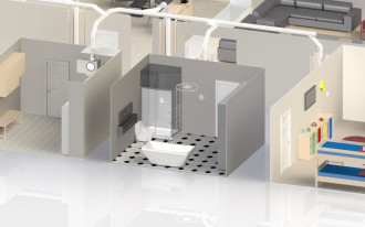 Laundry Jet - system transportu brudnych ubrań i pościeli