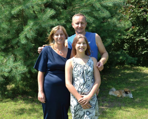 Kasia, Darek i córka Gabrysia