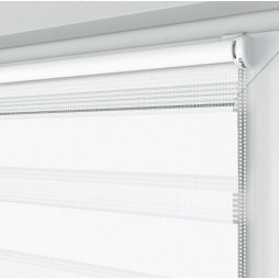 Roleta Mini Dzień i Noc, Biała, Na wymiar