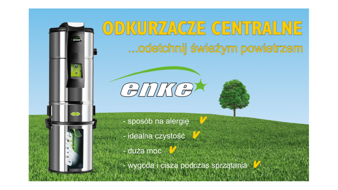 Odkurzacz centralny ENKE INOX z hybrydowym systemem filtracji