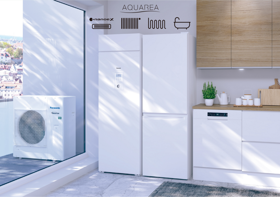 Innowacyjny system Aquarea EcoFleX wyposażony w nanoe™ X od Panasonic