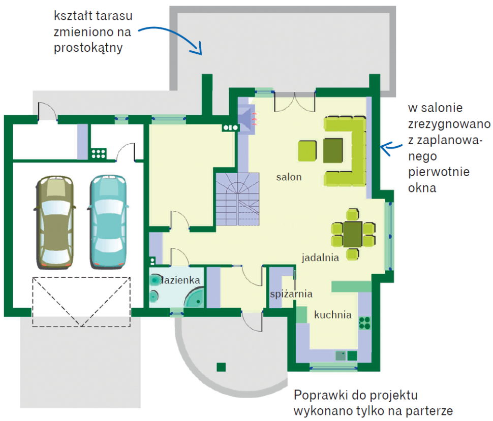 Rzut parteru po zmianach