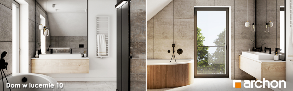 Dom w lucernie 10 - wnętrze wizualizacja