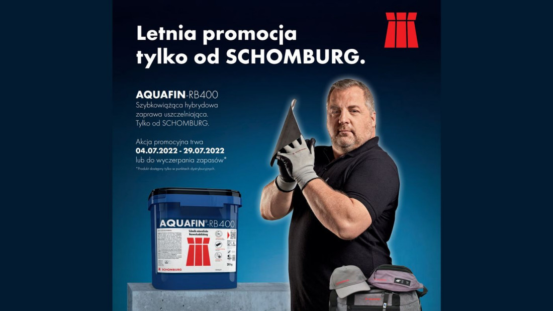 Letnia promocja Schomburg - wakacyjny zestaw 4F w pakiecie z AQUAFIN-RB400