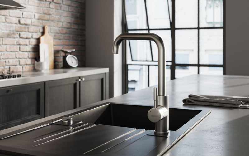 MEZZO II - zlewozmywak granitowy jednokomorowy w rozmiarze 48 cm x 78 cm