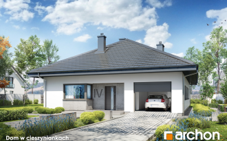 Wygodna parterówka 120 m2 z czterospadowym dachem i garażem jednostanowiskowym. Sprawdź aktualne koszty budowy