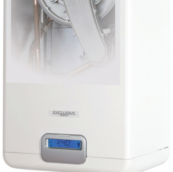 Kocioł gazowy z zamkniętą komorą spalania