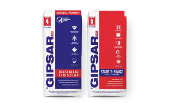 Biała gładź szpachlowa GIPSAR UNI w nowym wydaniu