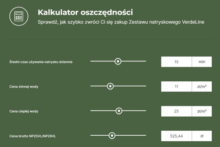 Kalkulator oszczędności FERRO
