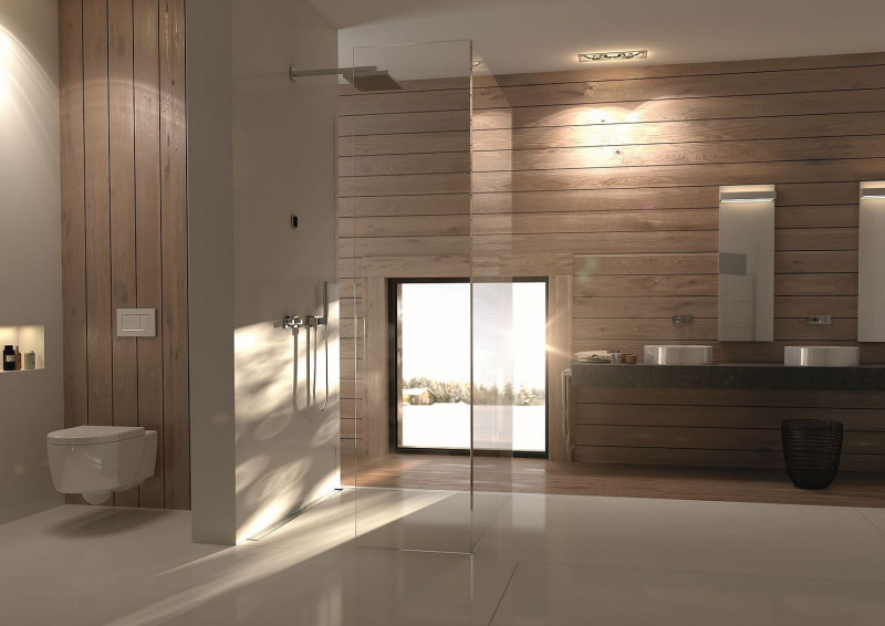 Aranżacja z wykorzystaniem armatury z serii Geberit CleanLine