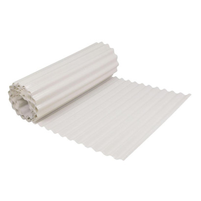 Rulon falisty z poliestru wzmocniony matą z włókna szklanego biały