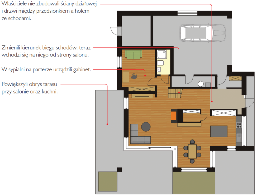 Rzut parteru po zmianach