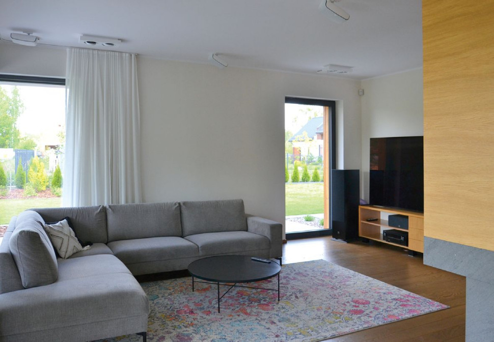 Przestronna strefa dzienna