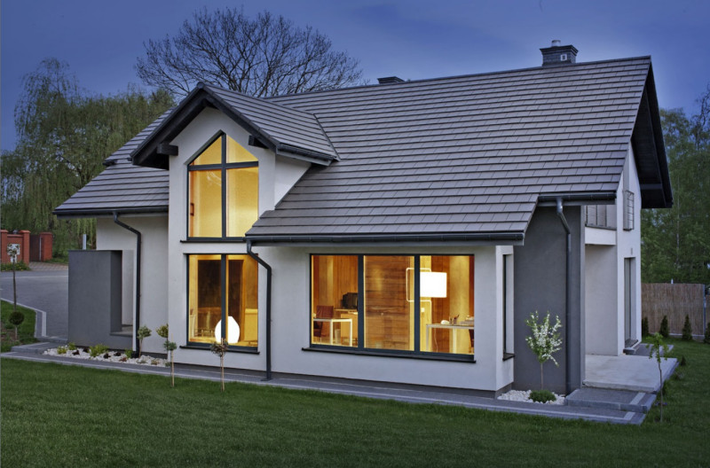 Dachówka betonowa Tegalit ciemnoszara