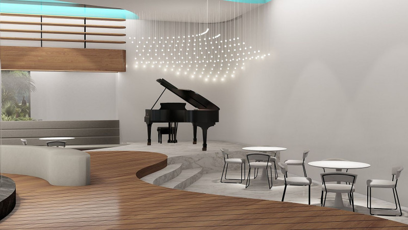 Wnętrze Cafe Oasis