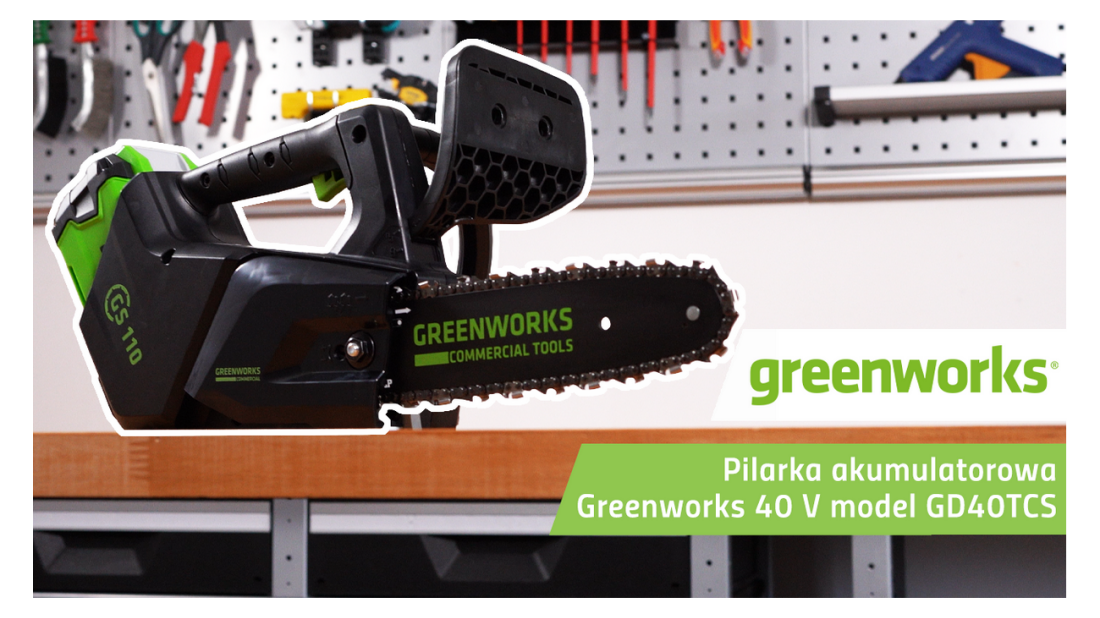 Pilarka akumulatorowa Greenworks 40 V z górnym uchwytem