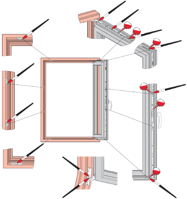 Czyszczenie i smarowanie okuć okiennych