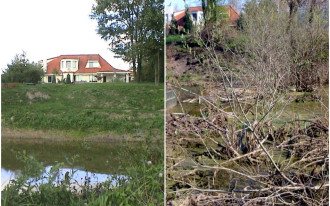 Dom przy wysokiej wodzie