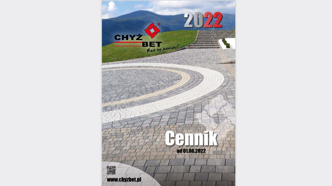 Nowy cennik kostki betonowej Chyżbet - czerwiec 2022