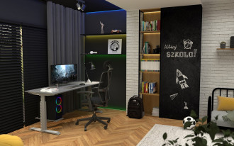 Jak wyposażyć kącik do nauki? Sprawdź stelaż elektryczny Futuro