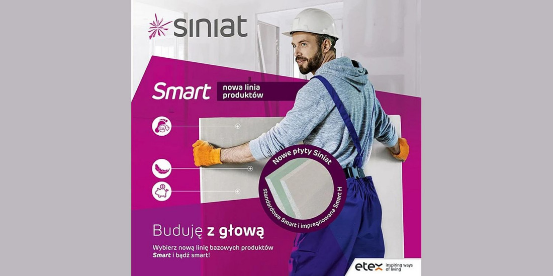 Nowa linia produktów Smart Siniat - z korzyścią dla Ciebie i środowiska