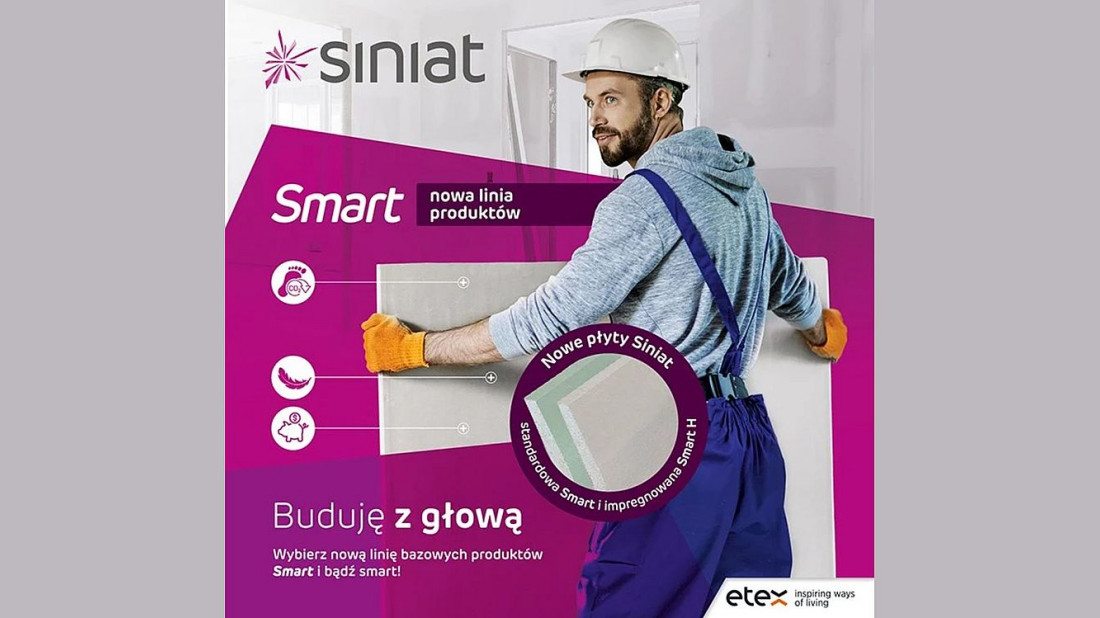 Nowa linia produktów Smart Siniat - z korzyścią dla Ciebie i środowiska