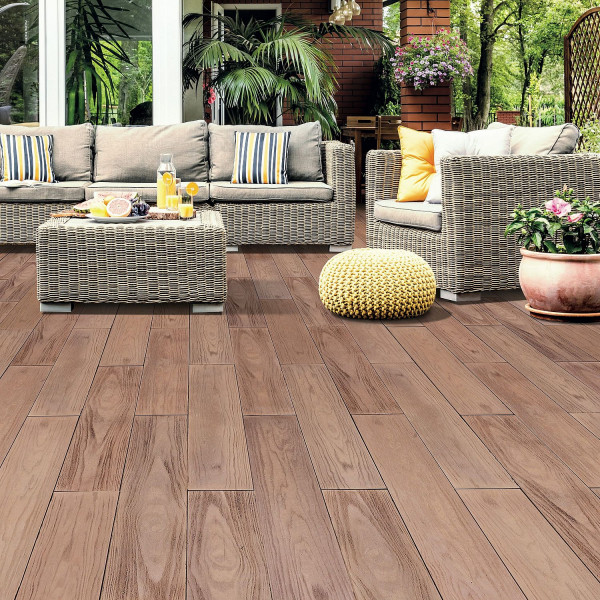 Płyty tarasowe o strukturze drewna Alberino Semmelrock