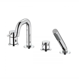 Oltens Molle bateria wannowo-prysznicowa kompletna 4-otworowa chrom 34200100