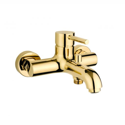 Oltens Molle bateria wannowo-prysznicowa ścienna złota 34000800