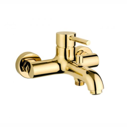 Oltens Molle bateria wannowo-prysznicowa ścienna złota 34000800