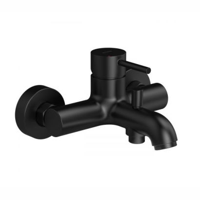 Oltens Molle bateria wannowo-prysznicowa ścienna czarny mat 34000300