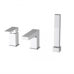 Oltens Gota bateria wannowo-prysznicowa kompletna 3-otworowa chrom 34201100