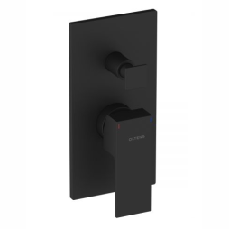 Oltens Gota bateria wannowa-prysznicowa podtynkowa kompletna czarny mat 34101300