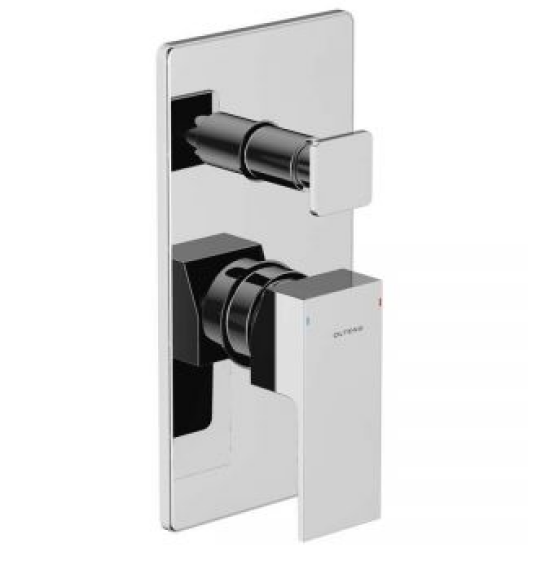 Oltens Gota bateria wannowo-prysznicowa podtynkowa kompletna chrom 34101100