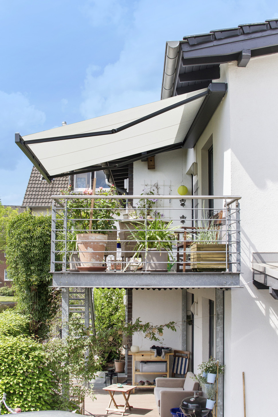 Nawet dla małych tarasów i balkonów dostępne są eleganckie markizy markilux 970 z wieloma dodatkami