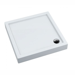 Oltens Vindel brodzik kwadratowy 90x90 cm akrylowy biały 17004000
