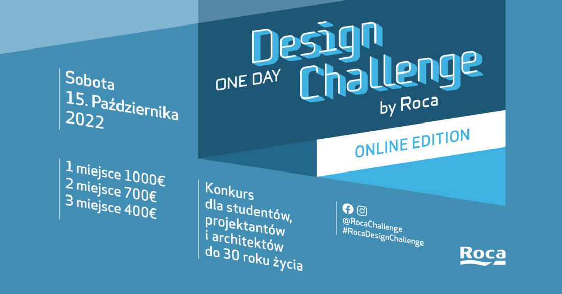 Roca One Day Design Challenge - przed nami IV edycja konkursu