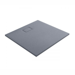 Oltens Bergytan brodzik kwadratowy 100x100 cm RockSurface szary beton 17102700