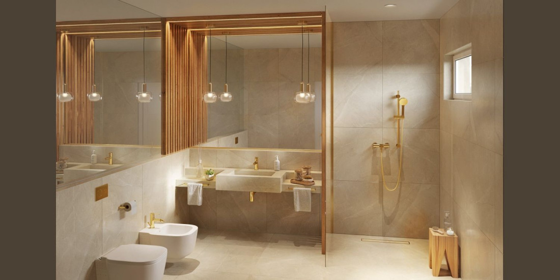 Złota łazienka - styl pałacowy w Twoim domu